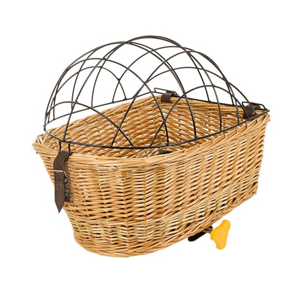 Panier ar osier animaux avec grille protection