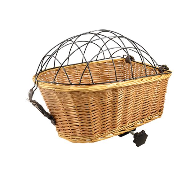 Panier ar osier animaux avec grille protection