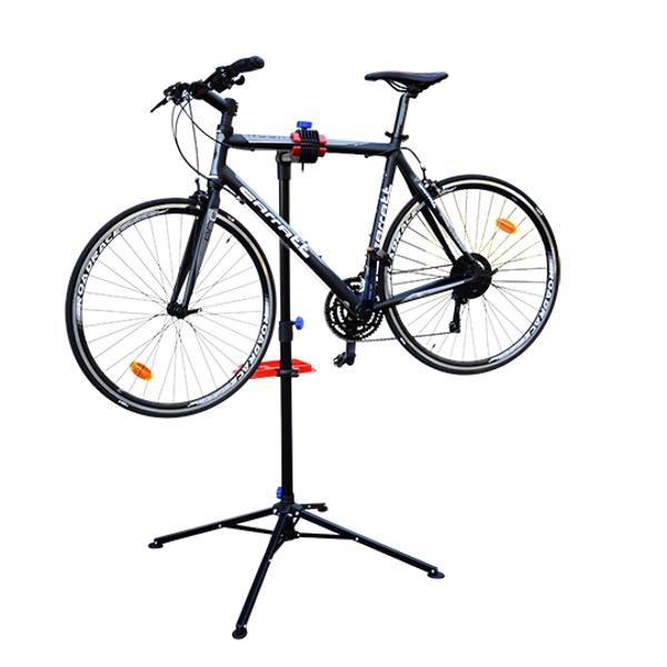 Pied d'atelier vélo montage pliable
