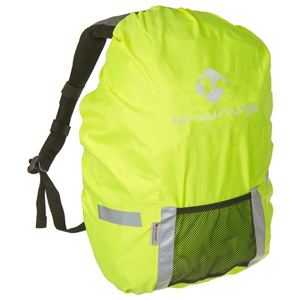 Housse de protection sac à dos m wave fluo avec poche rangement