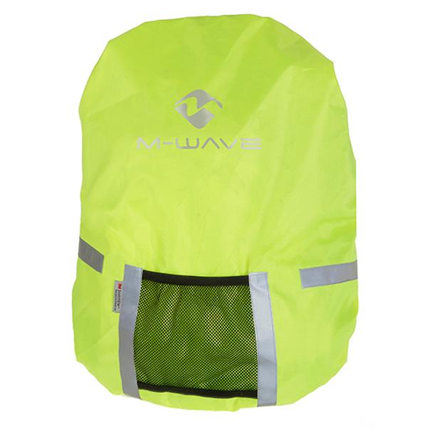 Housse de protection sac à dos m wave fluo avec poche rangement