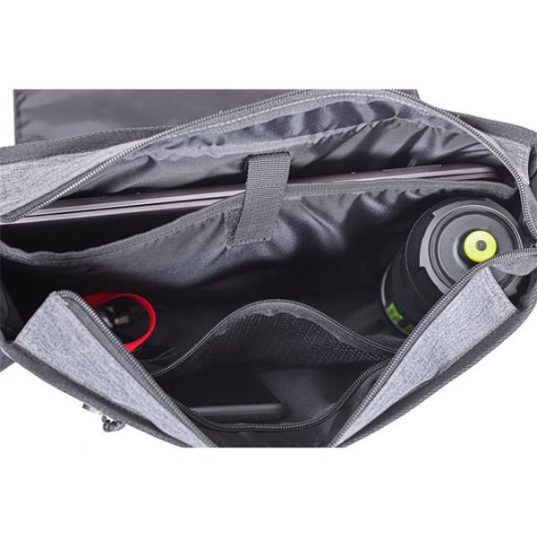 Sacoche vélo porte bagage zéfal urban messanger gris 11 litres