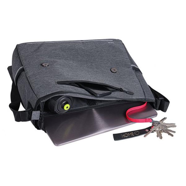 Sacoche vélo porte bagage zéfal urban messanger gris 11 litres