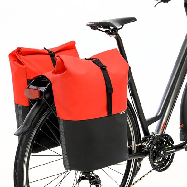 Sacoche vélo porte bagage à pont newlooxs nyborg double mik