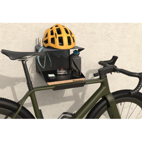 Support vélo mural peruzzo bike kit (rangement casque / chaussures...)
