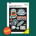 Autocollant / sticker reflechissant rainette ride