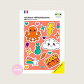 Autocollant / sticker reflechissant rainette good vibes