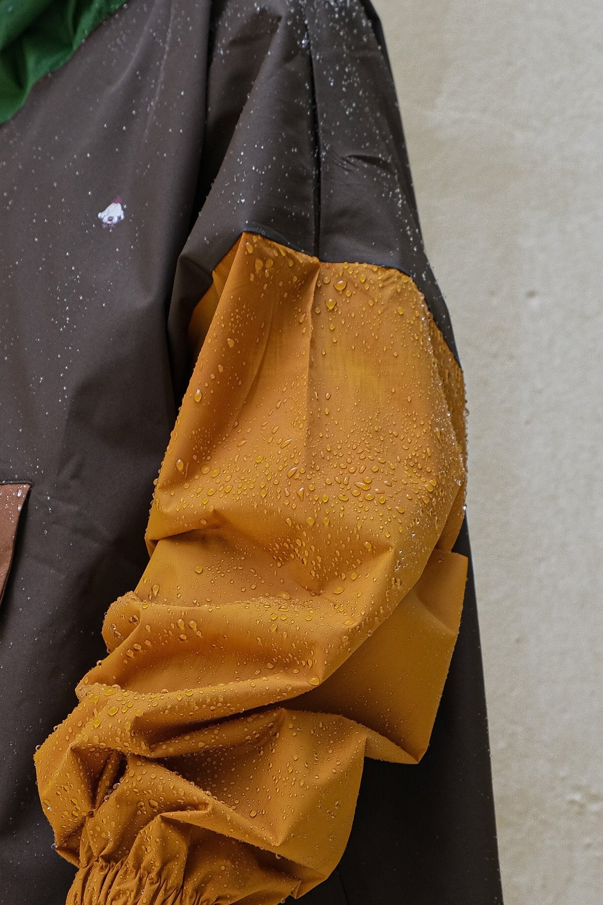Poncho vélo long Kaki adulte