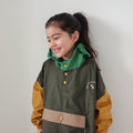 Poncho pluie Kaki Kids