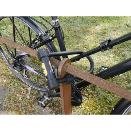 Antivol U SRA à clés 112 x 240 mm Diam. 18mm + support