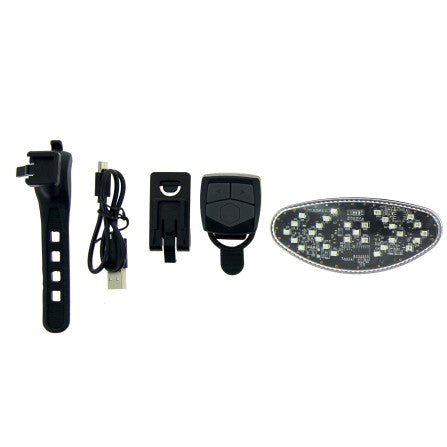 Clignotant vélo multi-usages avec fixation rechargeable USB