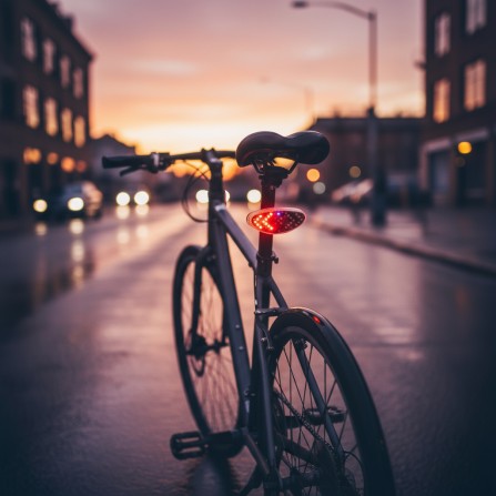 Clignotant vélo multi-usages avec fixation rechargeable USB