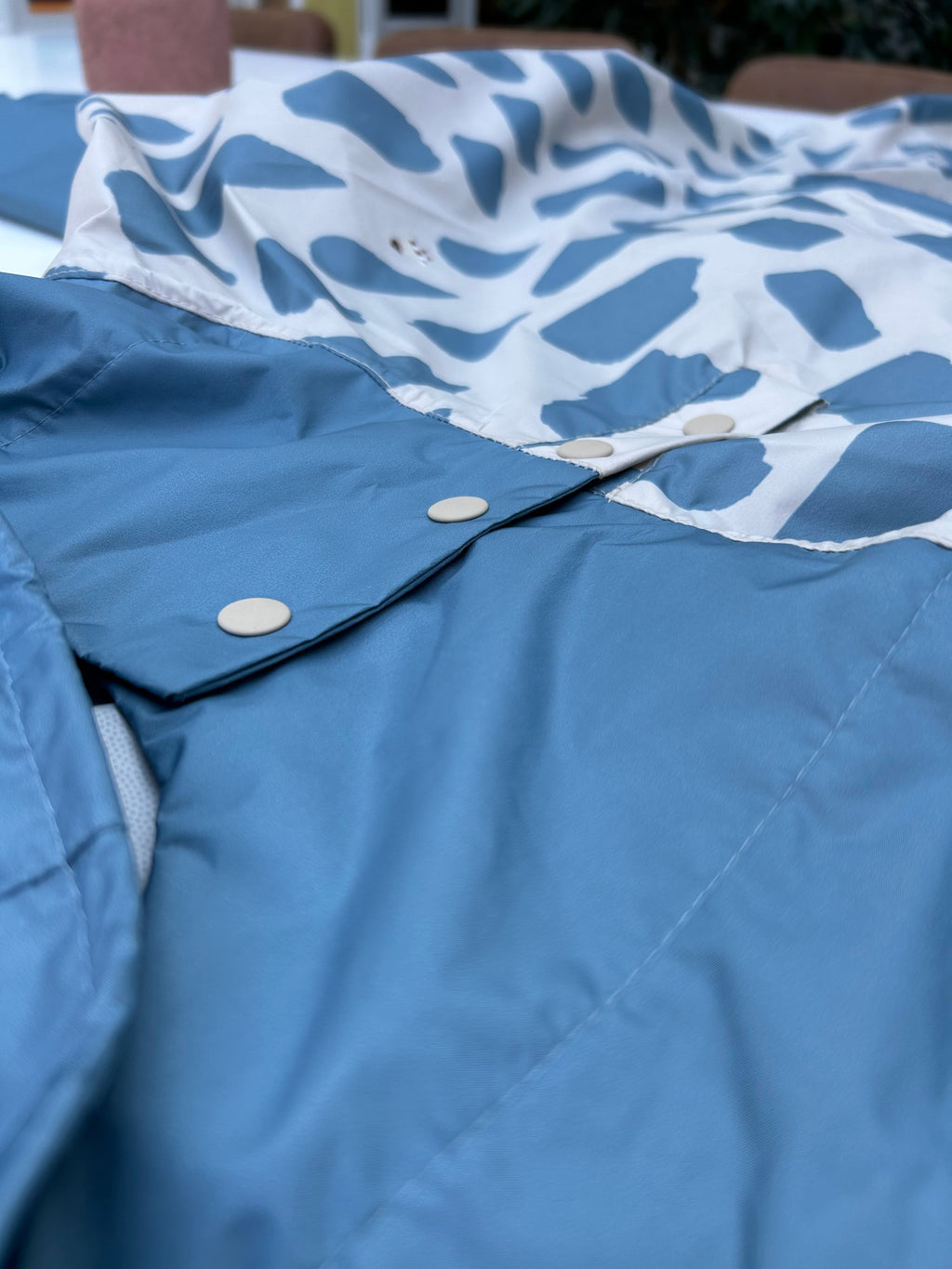 Poncho long Icy blue Kids