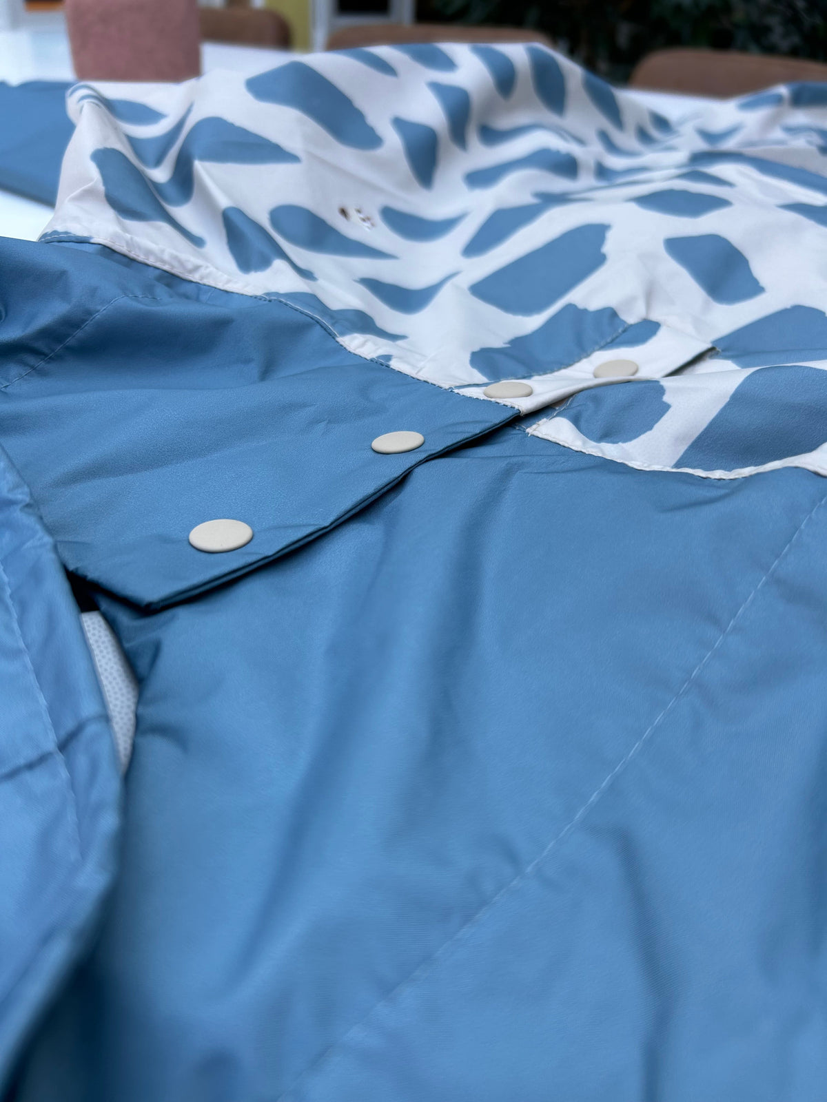 Poncho long Icy blue Kids
