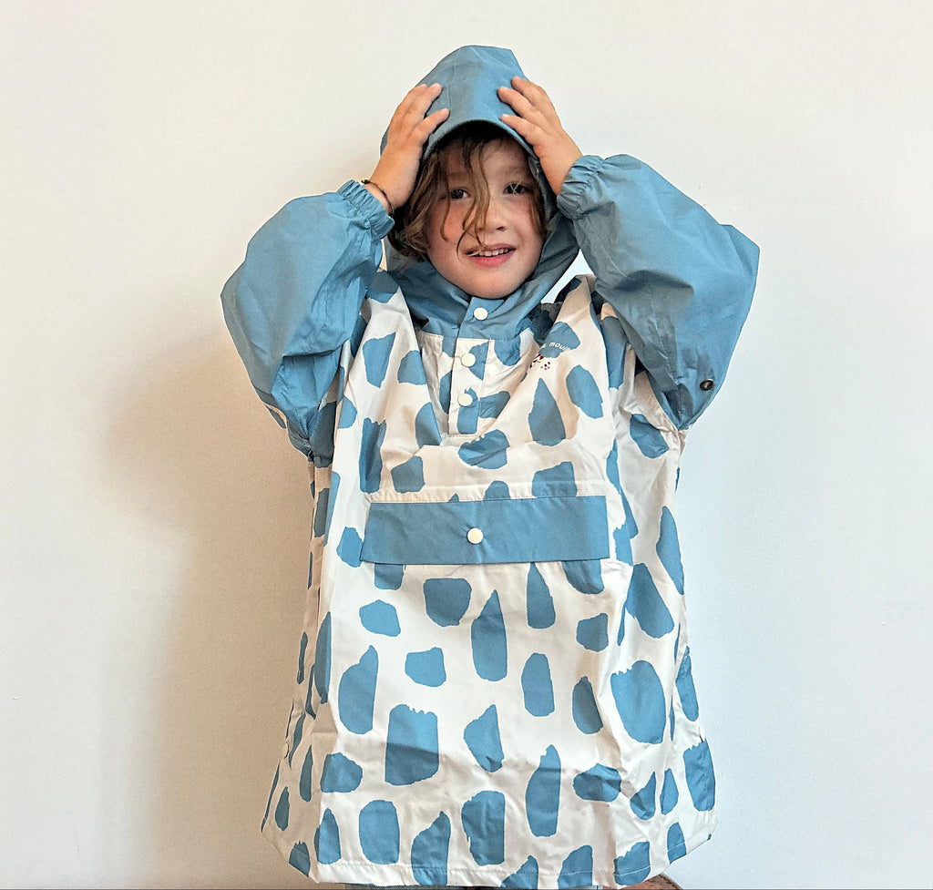 Poncho long Icy blue Kids