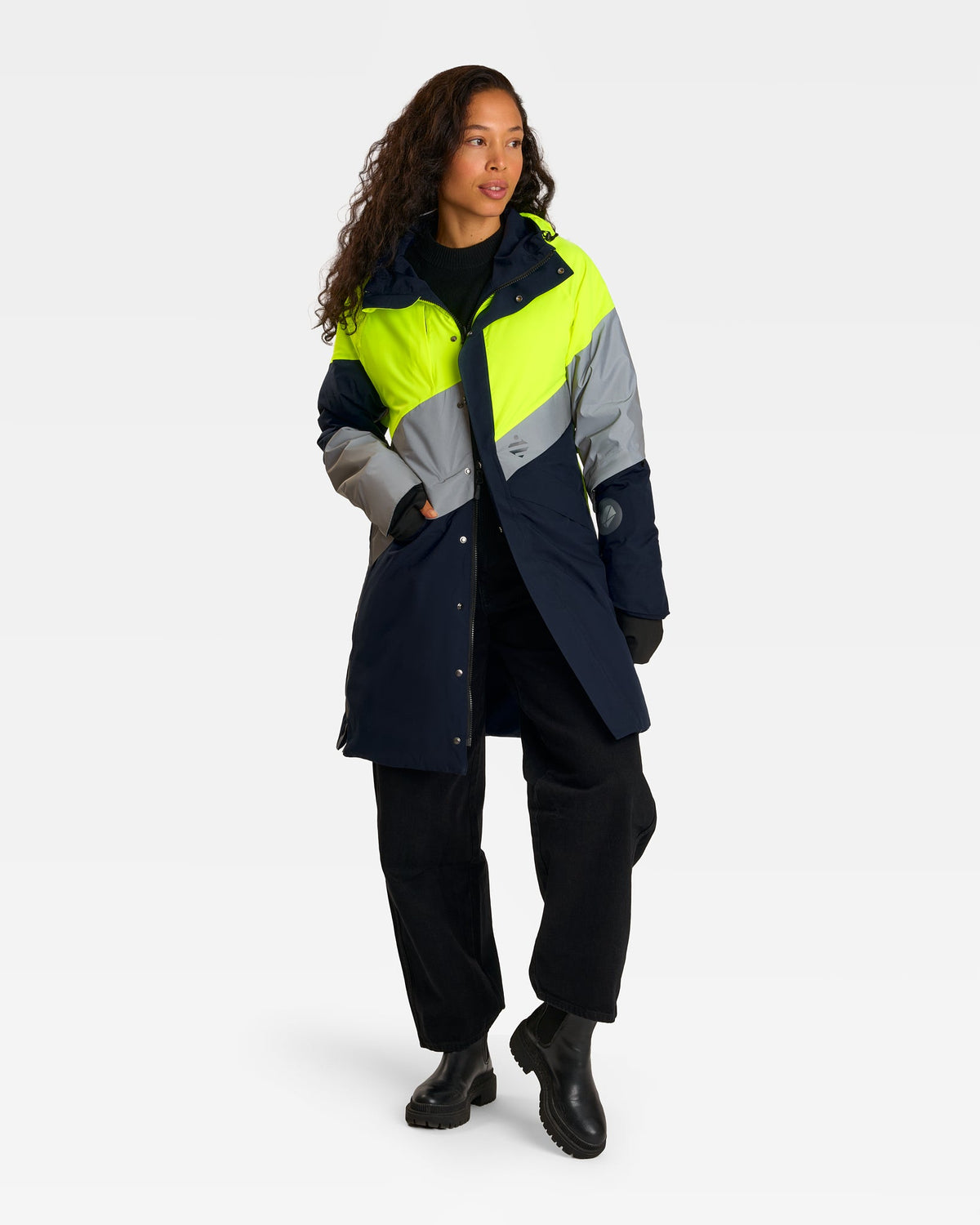 Parka réfléchissante & réversible d'hiver Fluvia