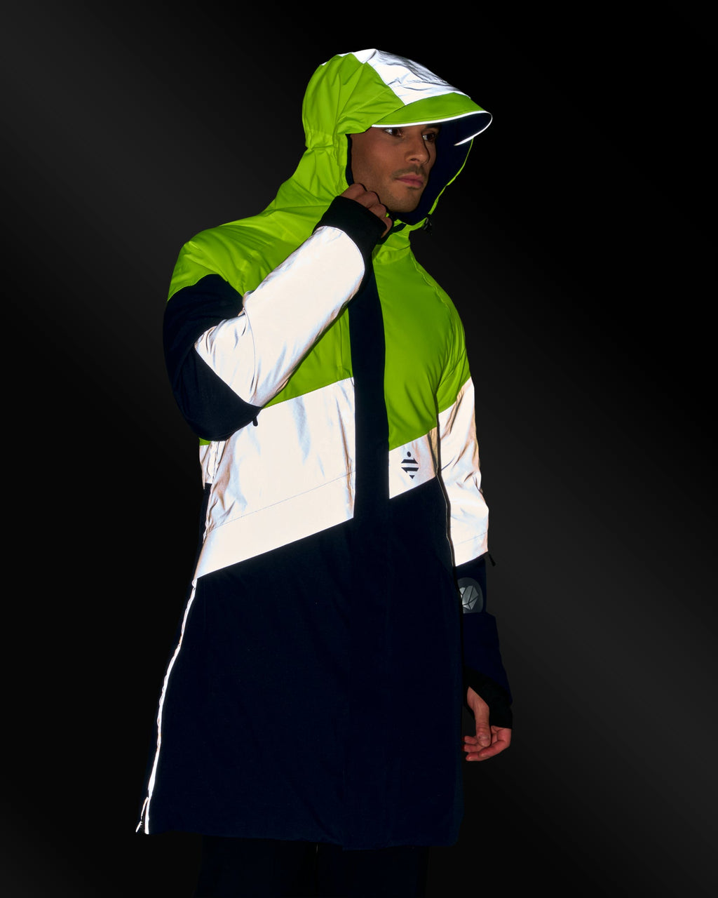 Parka réfléchissante & réversible d'hiver Fluvia
