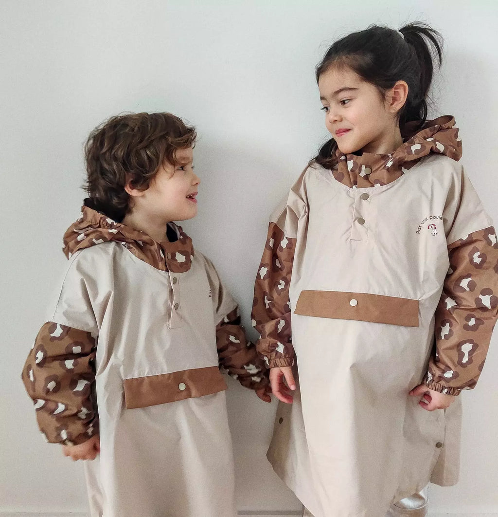 Poncho pluie Léopard Kids