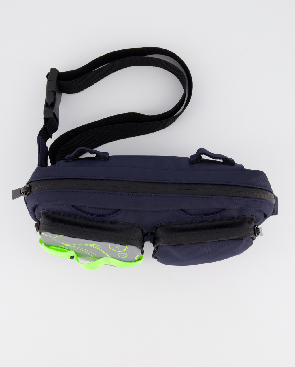 Sac banane | Sacoche vélo réfléchissante motif - medium