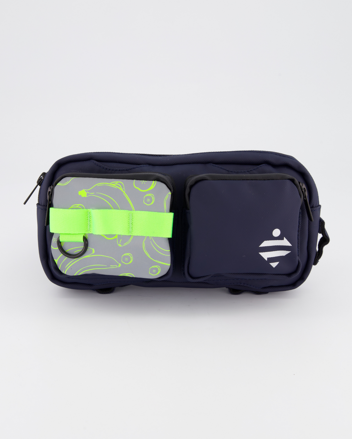 Sac banane | Sacoche vélo réfléchissante motif - medium