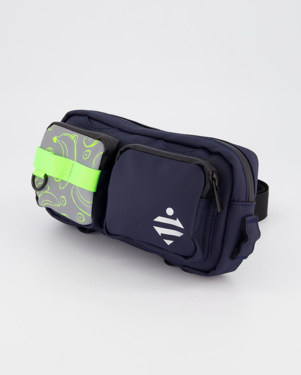 Sac banane | Sacoche vélo réfléchissante motif - medium