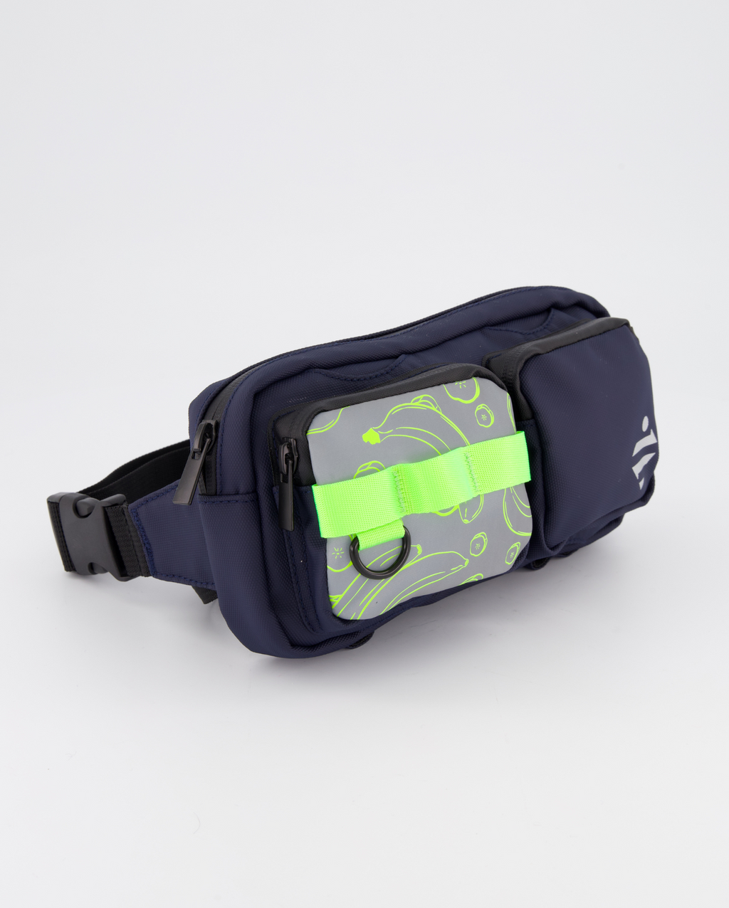 Sac banane | Sacoche vélo réfléchissante motif - medium