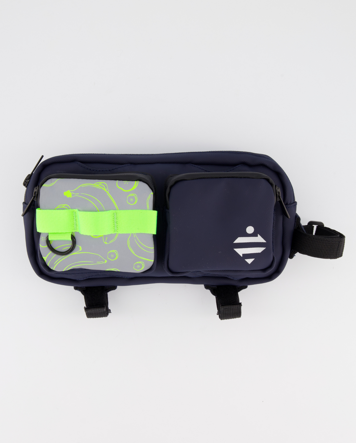 Sac banane | Sacoche vélo réfléchissante motif - medium