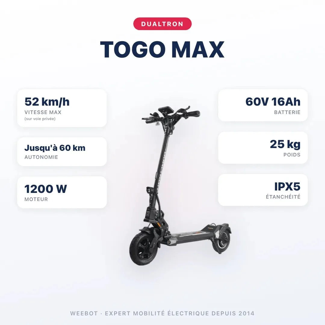 Trottinette Électrique Dualtron Togo Max - Weebot
